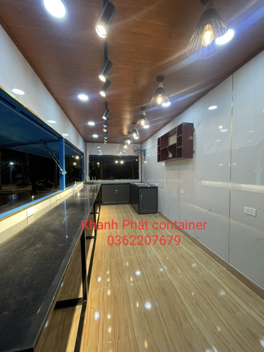 thiết kế quán cafe container
