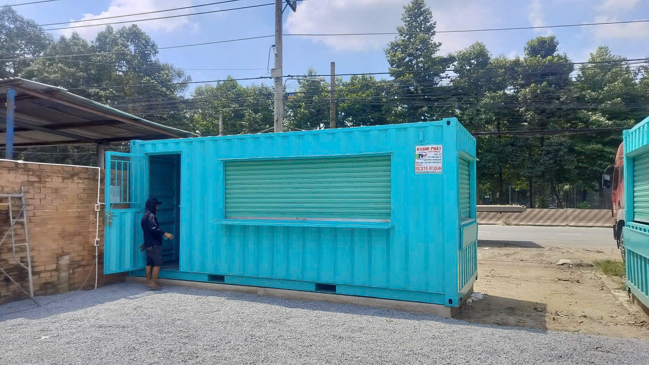 thiết kế quán cafe container