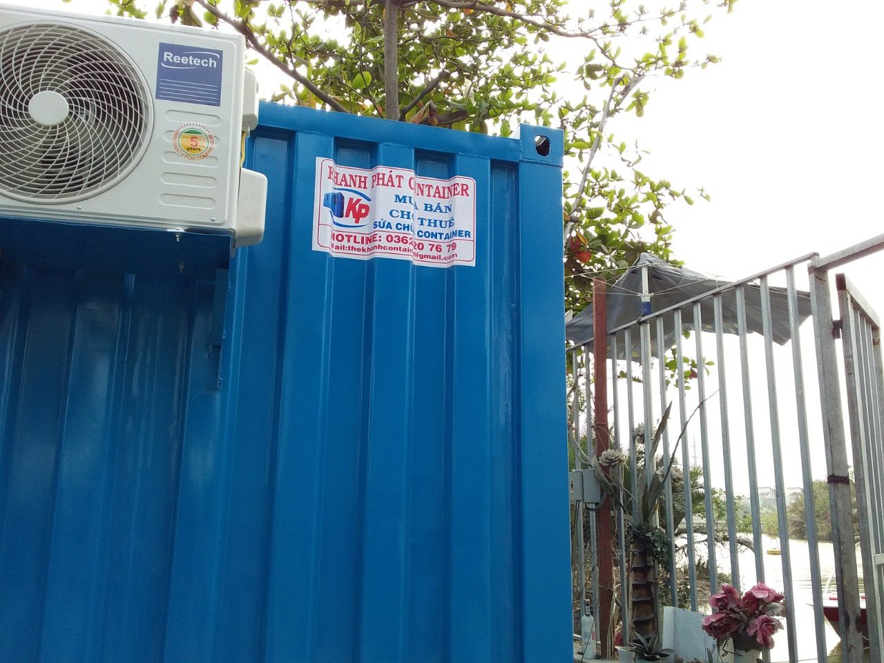 thuê container làm phòng bảo vệ