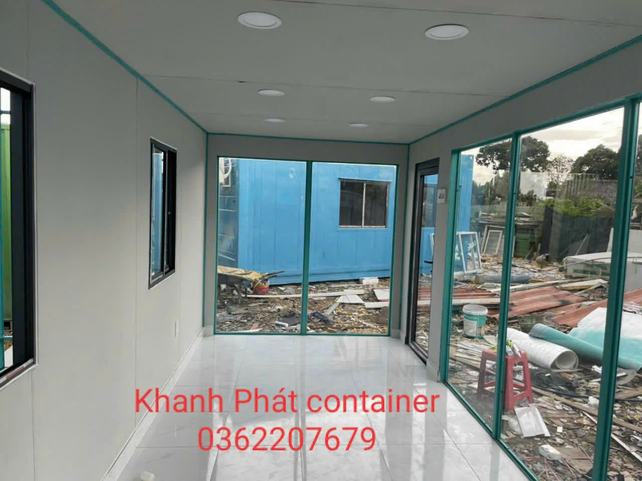 thuê container làm nhà điều hành công trình