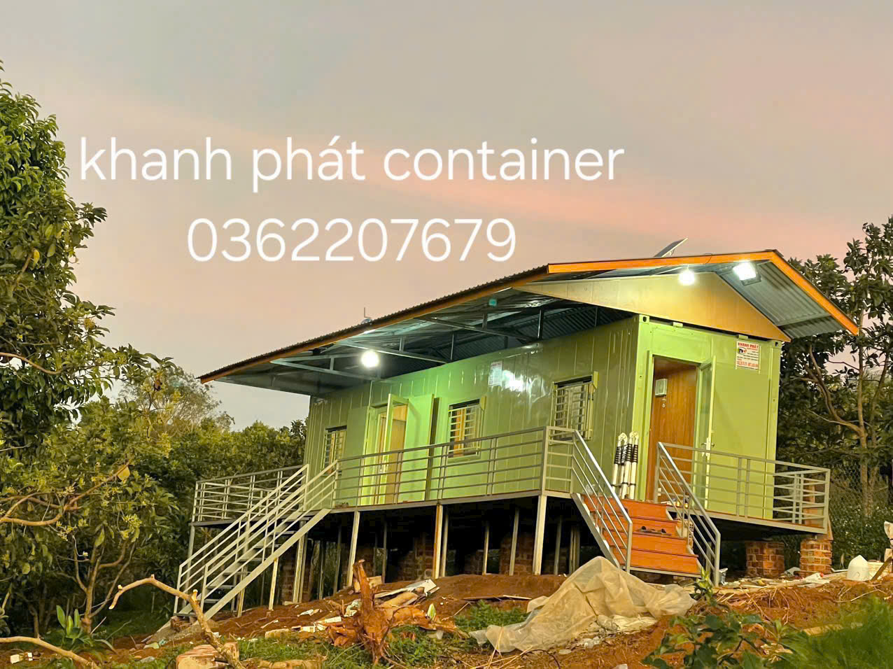 nhà container 2 phòng ngủ